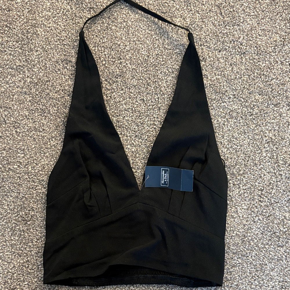 Abercrombie & Fitch Black Top with Branded Hang Tag